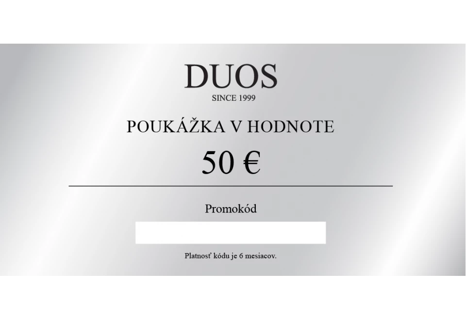 Digitálna darčeková poukážka 50€	